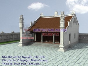 Mẫu thiết kế Nhà thờ họ Nguyễn - Hà Tĩnh