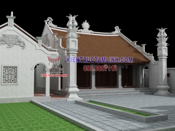 Mẫu thiết kế thi công Nhà thờ họ Vũ – Thái Bình